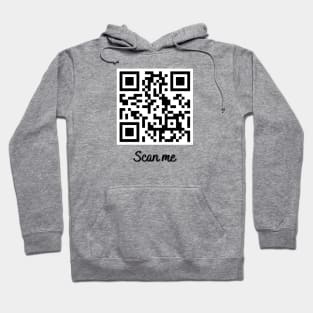 QR Code Design (Scan for Message) Hoodie